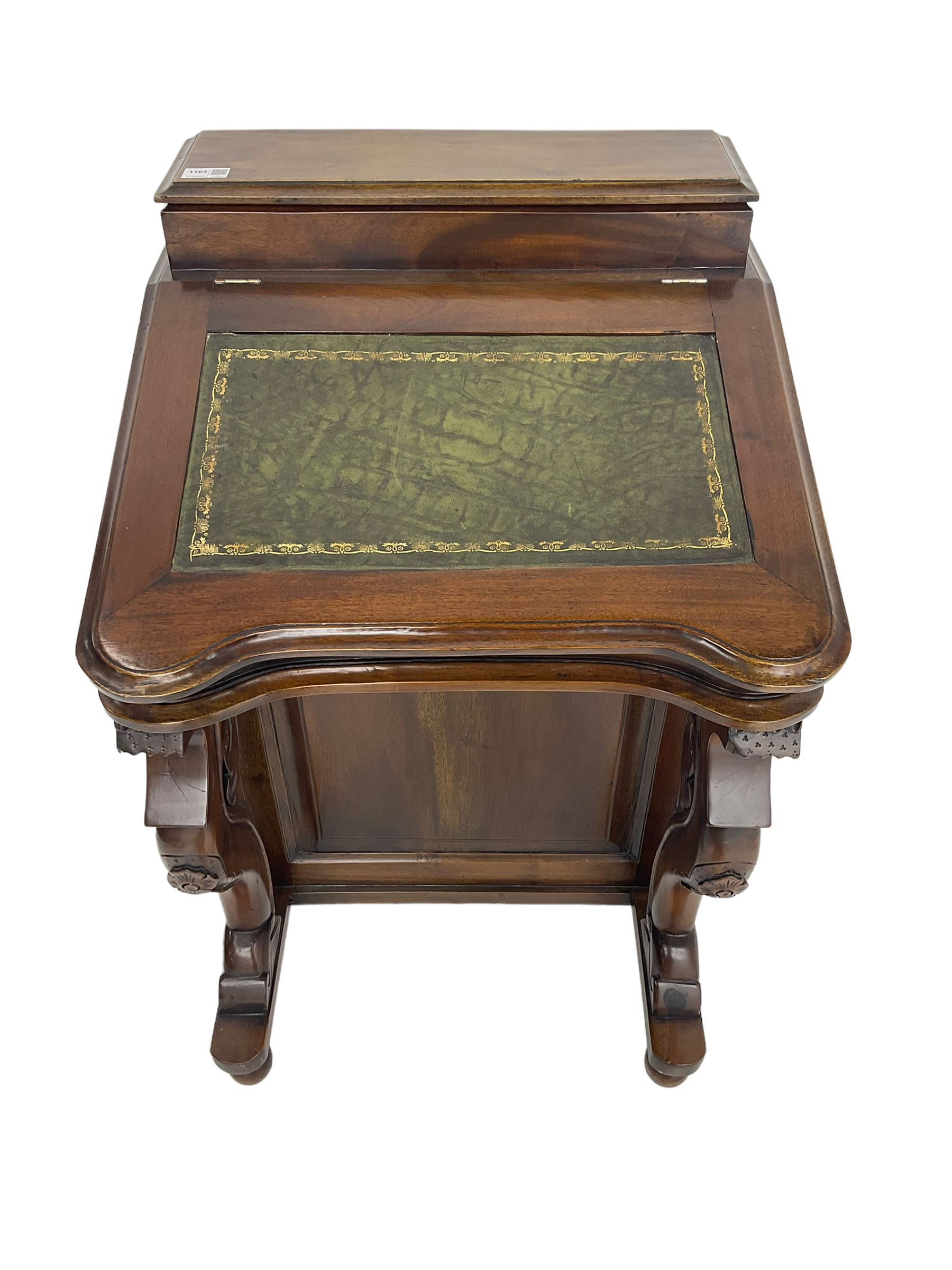 Victorian design mahogany Davenport desk - Image 2 of 6
