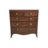 Early 19th century mahogany chest