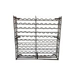 Wrought metal bottle rack