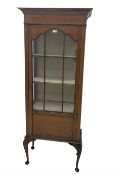 Edwardian mahogany display cabinet