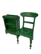 Victorian side chair on turned front supports (W51cm