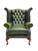 Georgian style wingback armchair