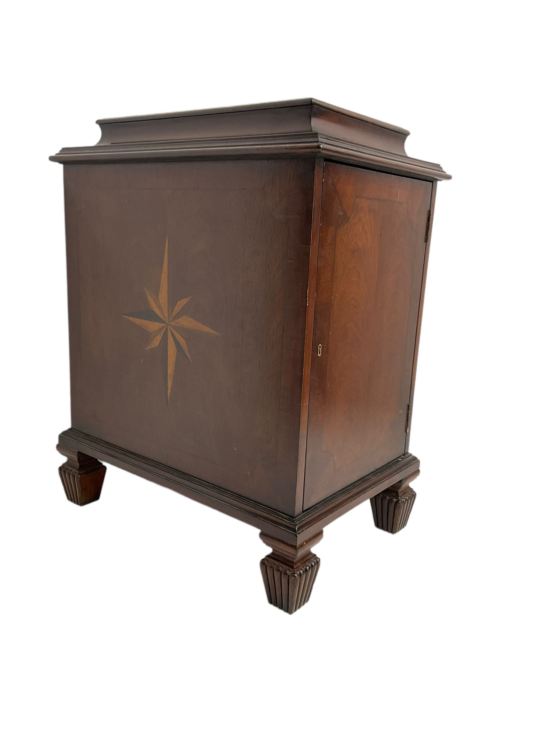 Regency style mahogany pedestal cabinet - Image 6 of 7