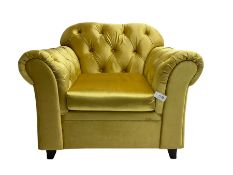 Chesterfield shaped armchair