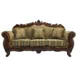 Italian Baroque design three seat sofa