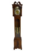 Late 20th century Grandmother clock with a chain driven Westminster chiming movement chiming the hou