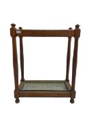 Mid-20th century oak umbrella stick stand