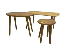 Rectangular oak occasional table (79cm x 40cm