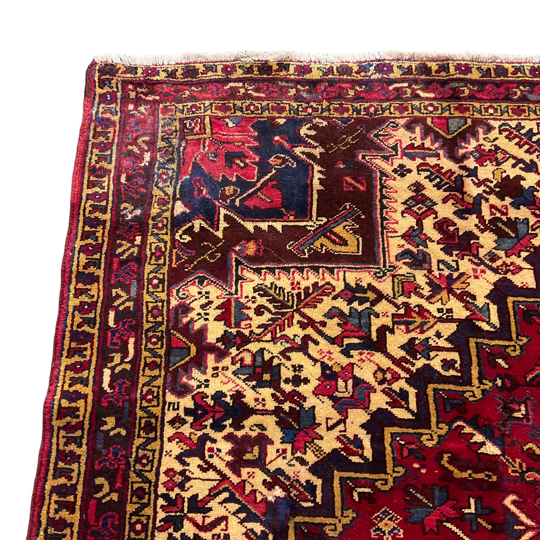 Persian Hamadan red ground rug - Image 4 of 4