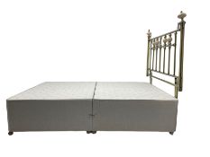 4' 6� double divan bed with headboard