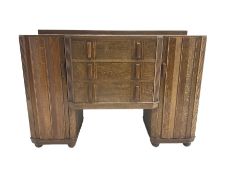 Early to mid-20th century Art Deco style oak sideboard