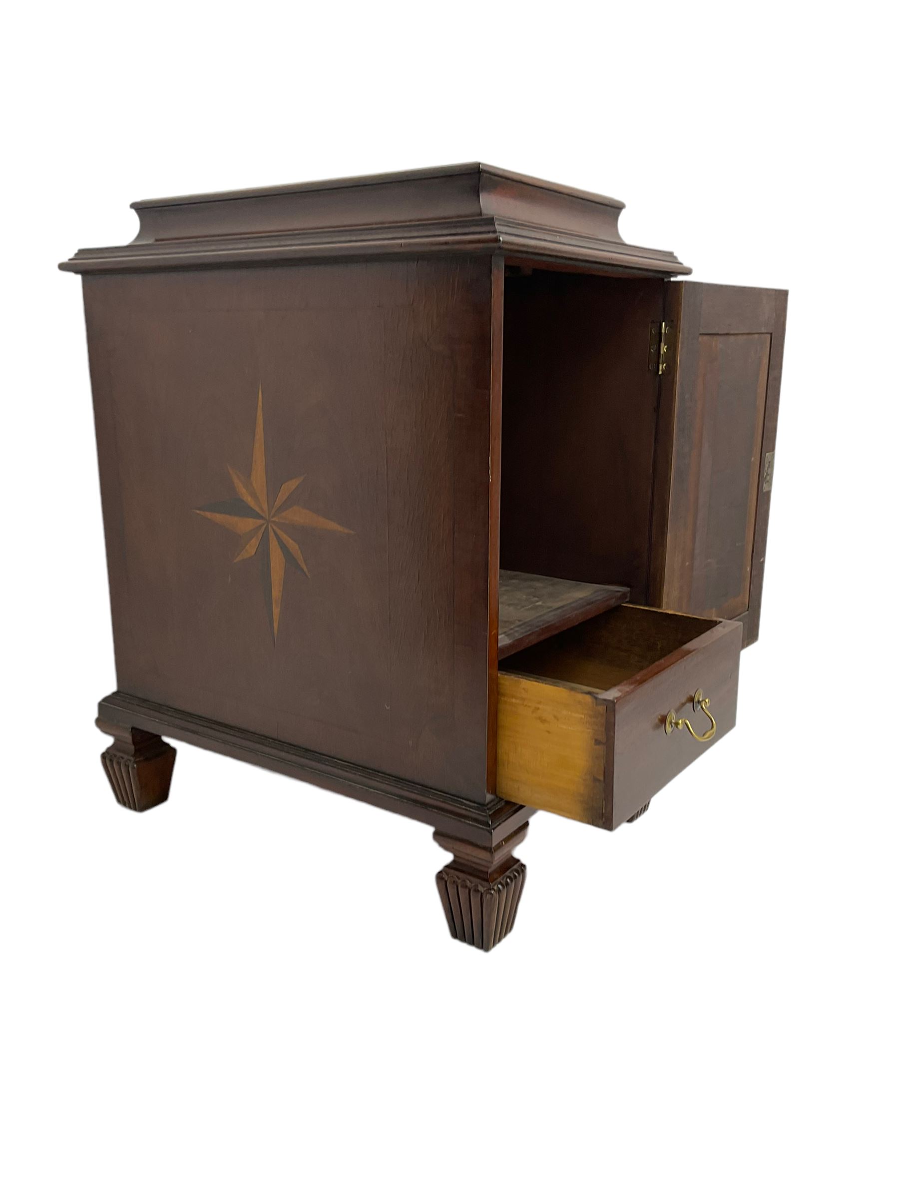 Regency style mahogany pedestal cabinet - Image 7 of 7