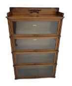 Mid-20th century oak 'Globe Wernicke' library stacking bookcase