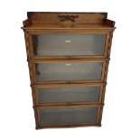 Mid-20th century oak 'Globe Wernicke' library stacking bookcase