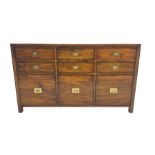 Cherrywood military style sideboard chest