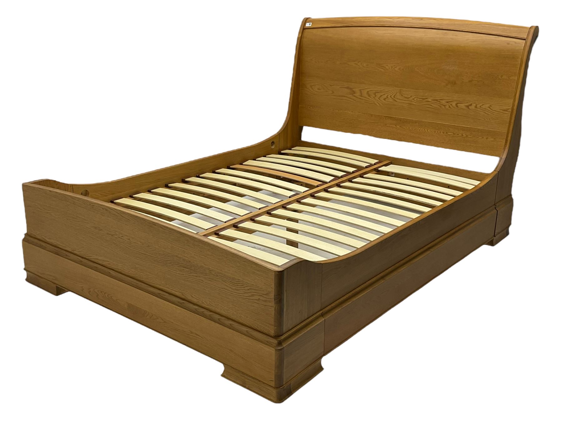 Willis & Gambier - oak 4' 6'' double sleigh bed - Bild 4 aus 4