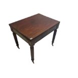 George III and later mahogany extending dining table