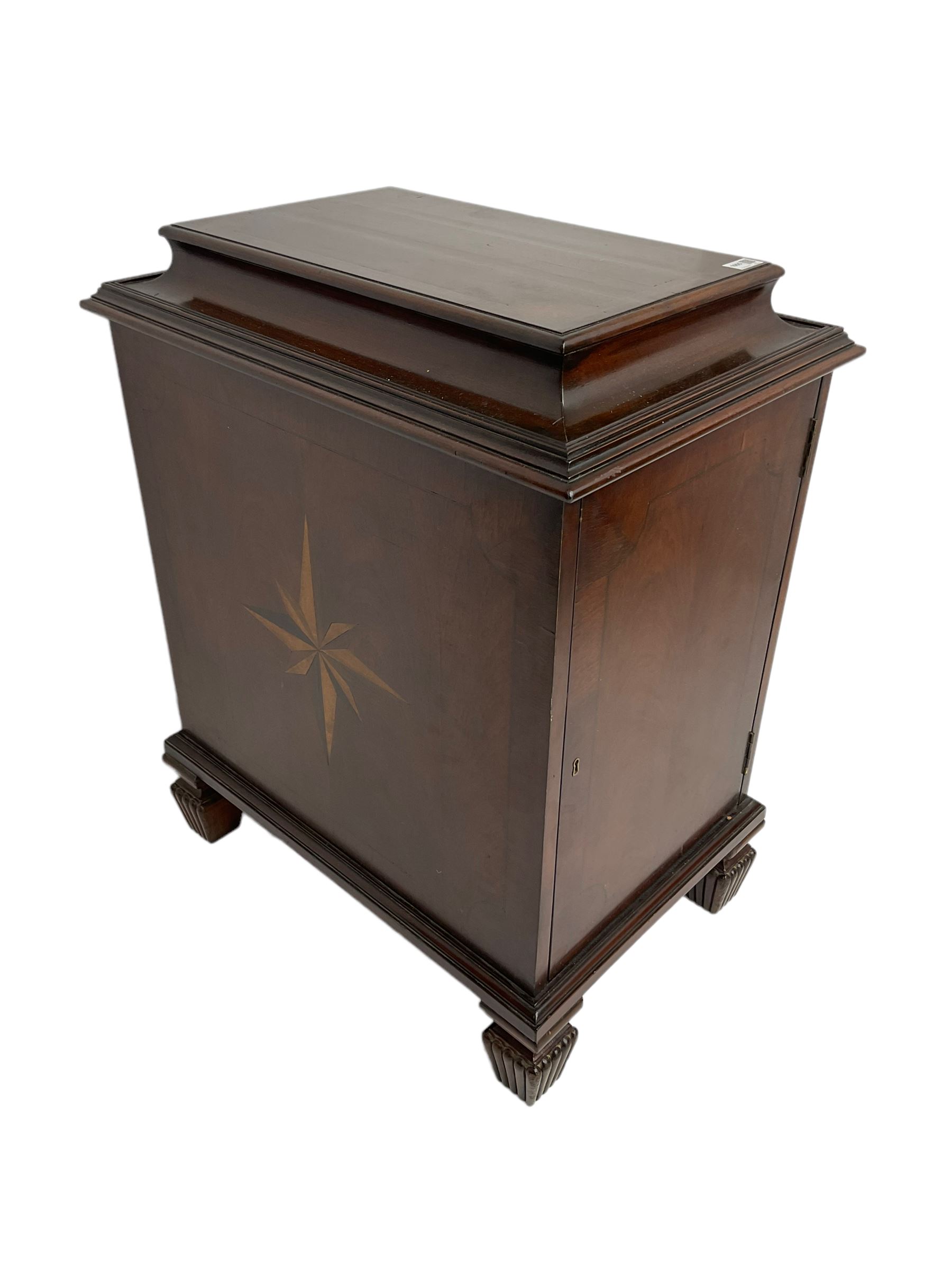 Regency style mahogany pedestal cabinet