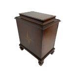 Regency style mahogany pedestal cabinet