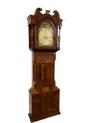 Late 19th century longcase clock in a mahogany case c 1880
