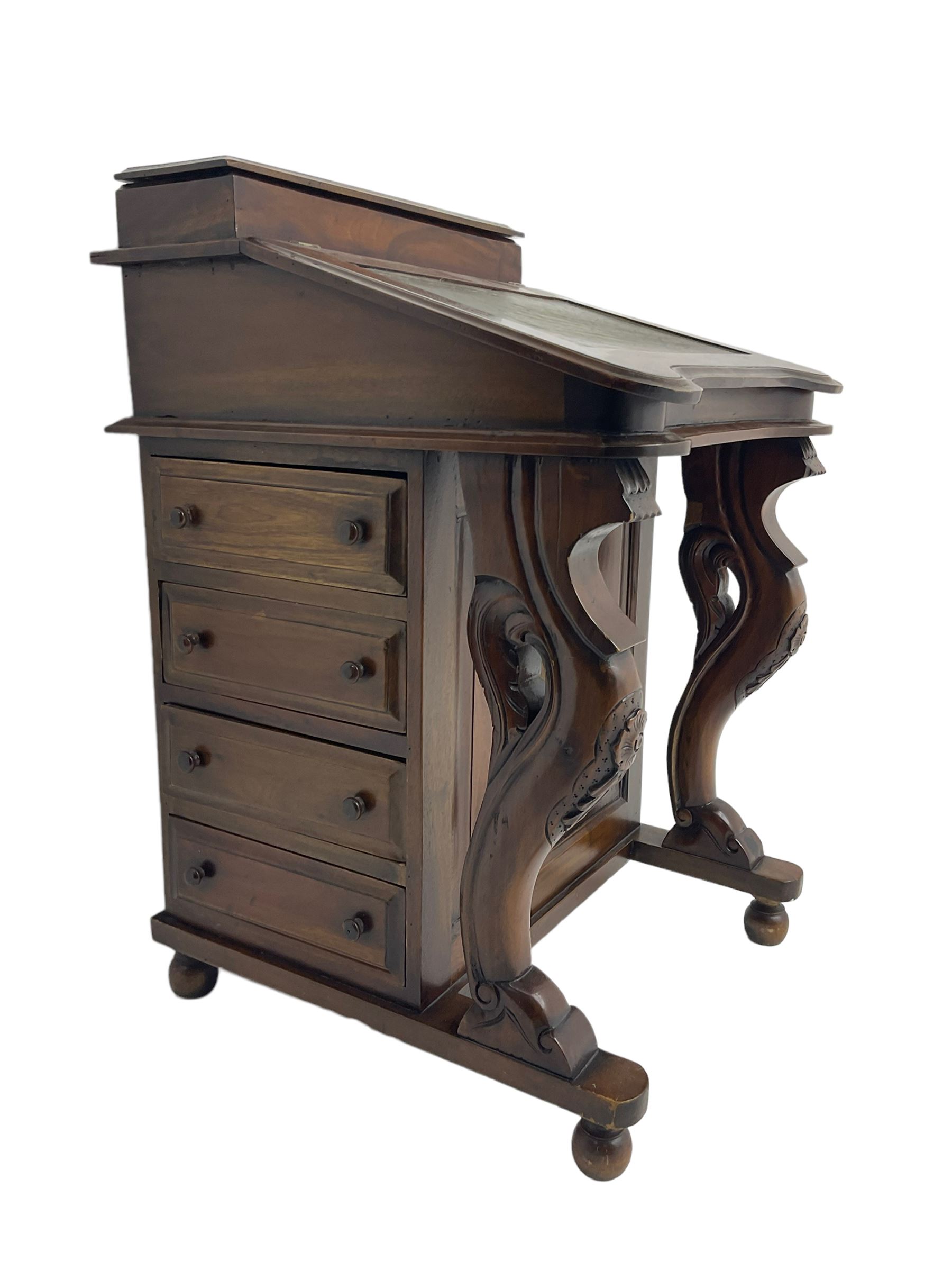 Victorian design mahogany Davenport desk - Image 5 of 6