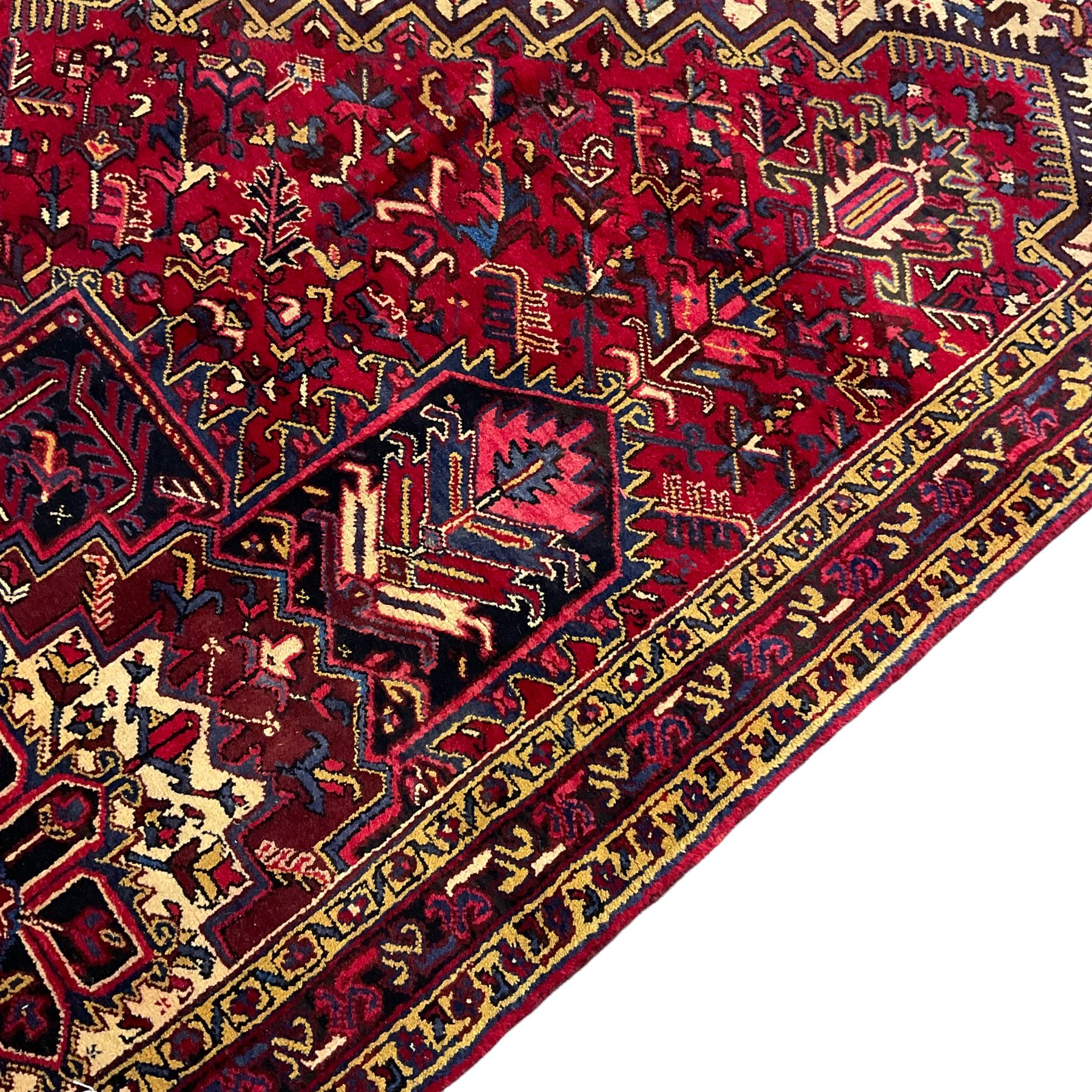 Persian Hamadan red ground rug - Image 3 of 4