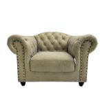 Chesterfield style club armchair