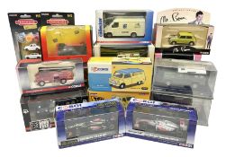 Corgi - eighteen modern die-cast models including racing cars