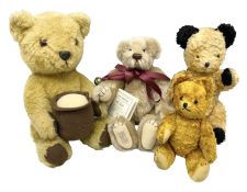 Dean's Rag Book limited edition teddy bear 'Bell Bear' No.221/1500 H32cm; Chad Valley Chiltern Hygen