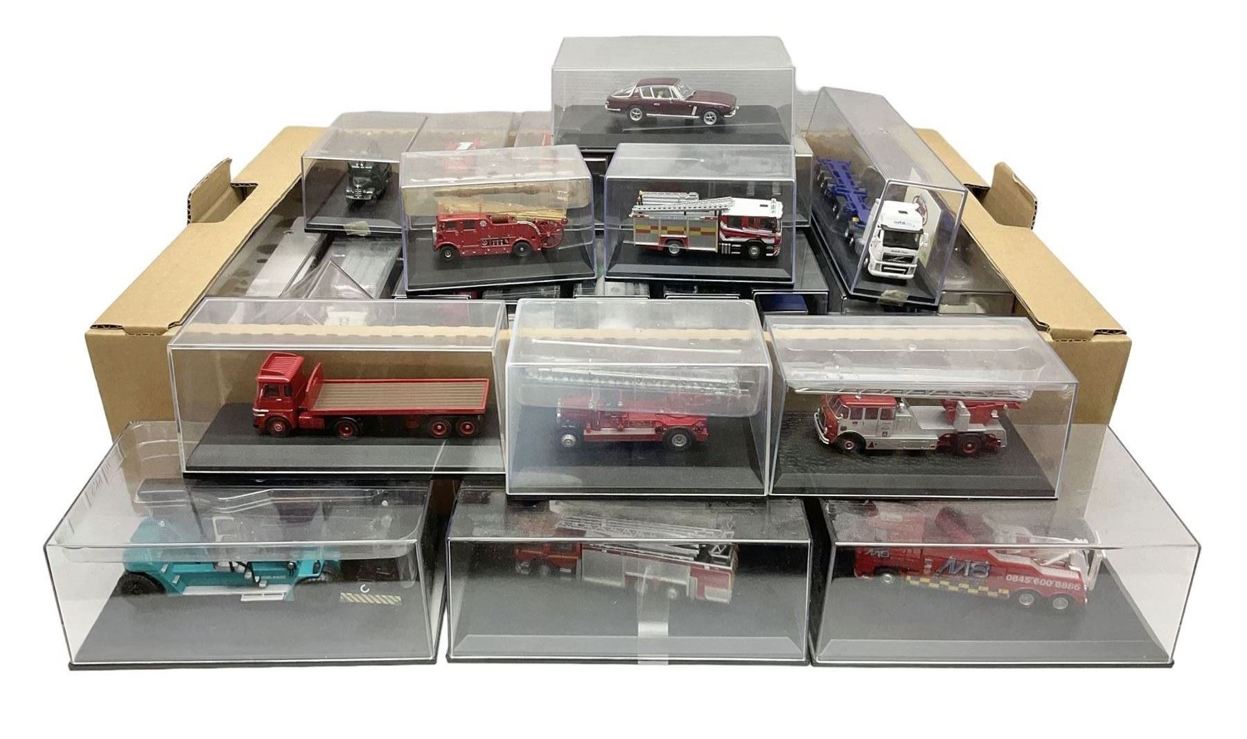 Thirty-two Oxford die-cast models including a Haulage Company Norfolkline limited editon model