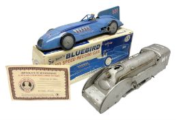 Schylling Collector Series clockwork tin-plate Sir Ian's Bluebird Land Speed Record Car with key and