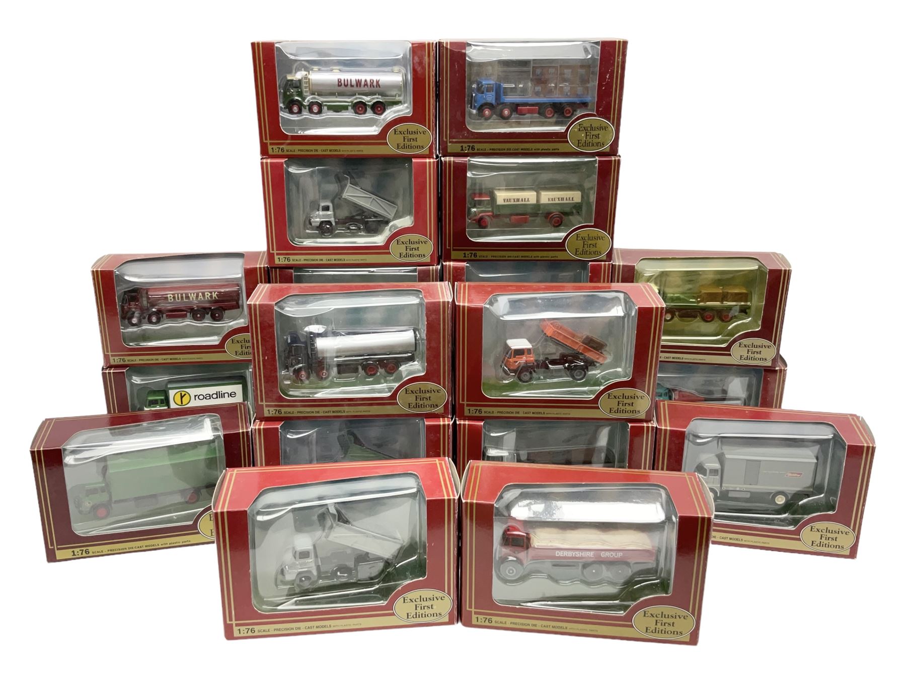 Twenty Exclusive First Editions Commercials 1:76 scale die-cast models