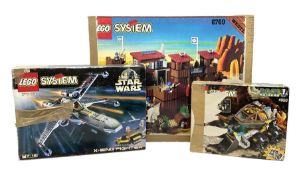 Lego System - three sets comprising Fort Legorado 6769; Star Wars X-Wing Fighter 7140; and Rock Raid