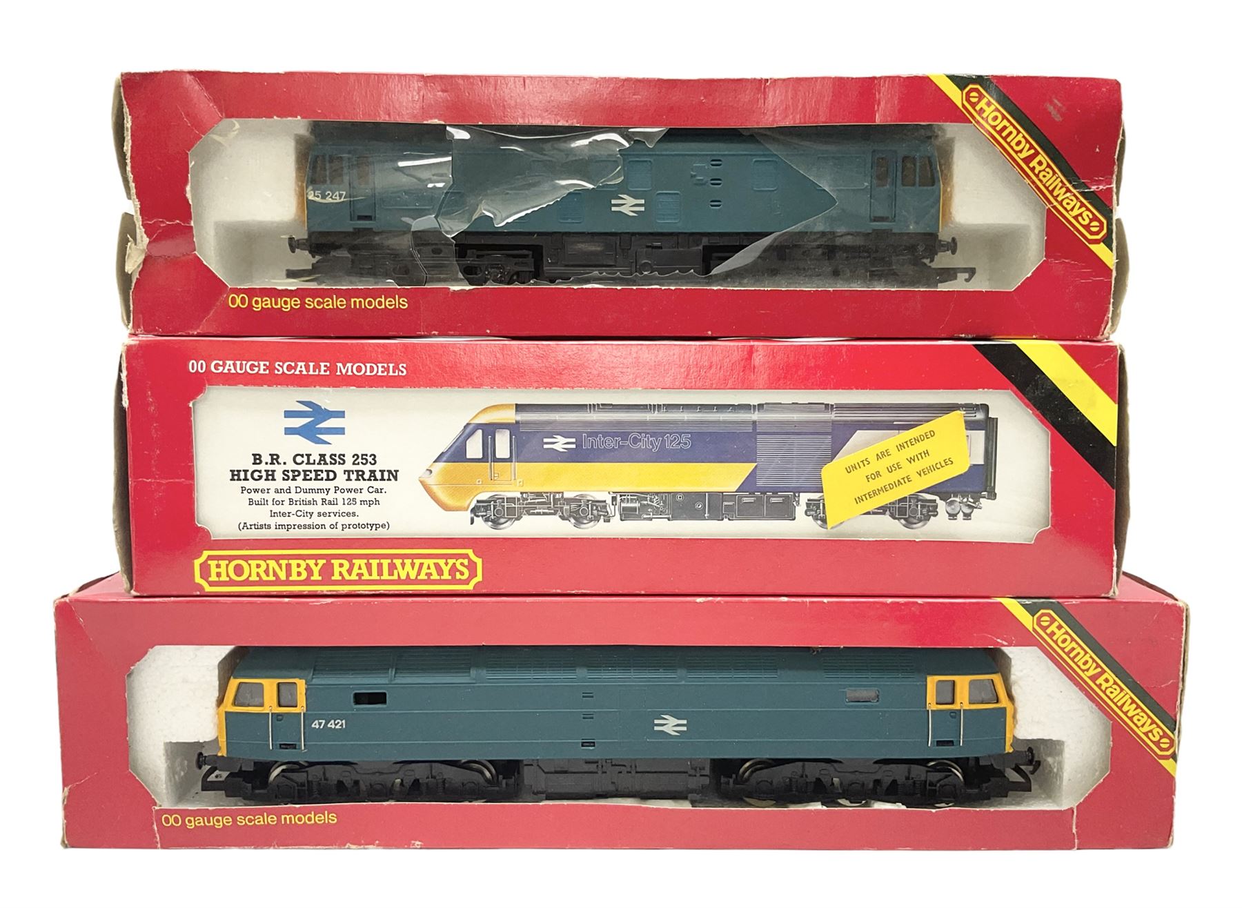 Hornby '00' gauge - B.R. Class 253 High Speed Train Intercity 125 two-car power and dummy power car