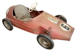 Tri-ang pressed steel Grand Prix Vanwall child's pedal racing car