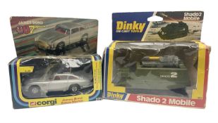 Corgi - die-cast model of James Bond Aston Martin DB5 No.271 with silver body and red interior