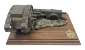 Early 20th century mechanical money bank 'Tank and Cannon' by Starkies