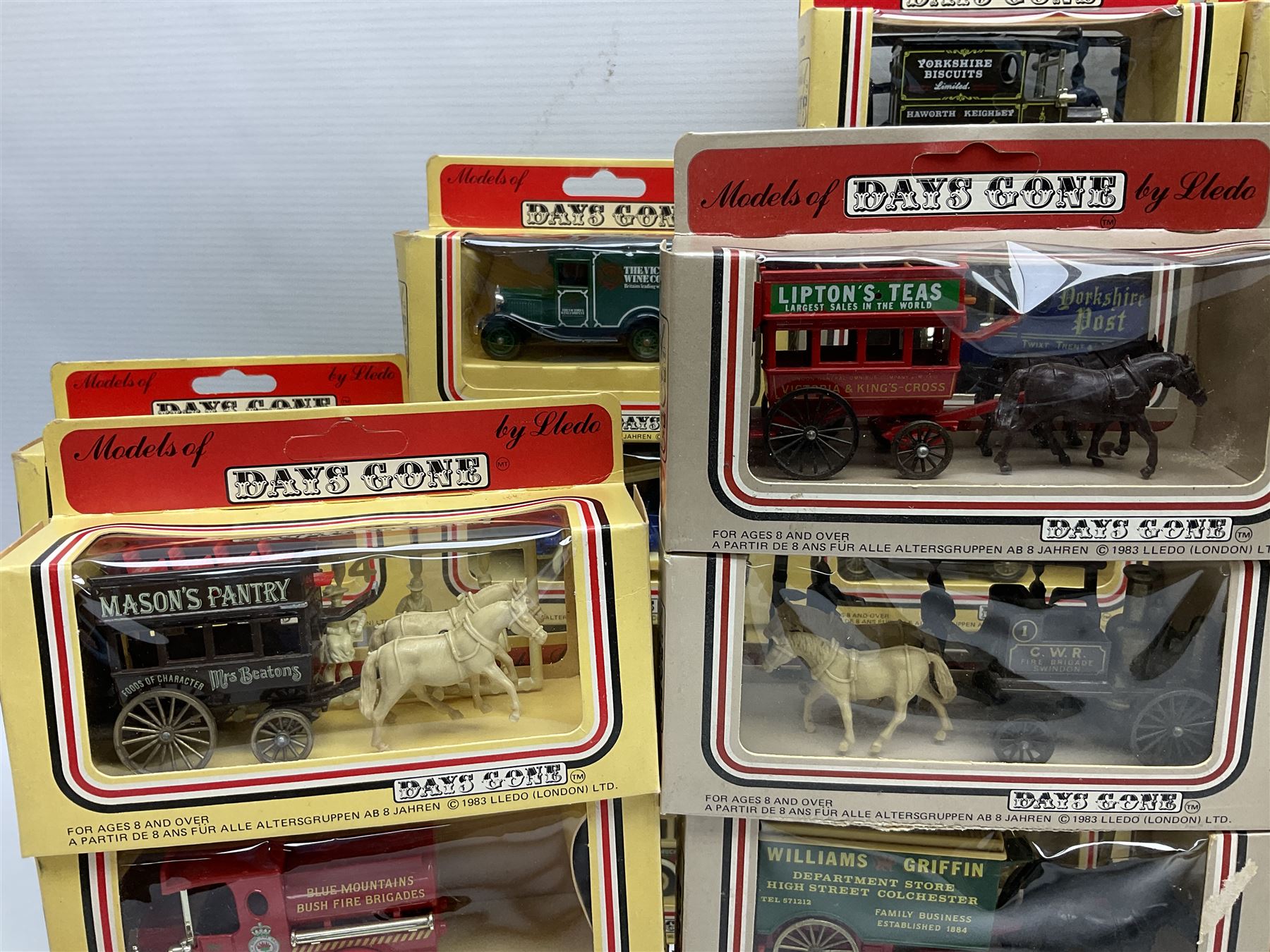Fifty-two 1980's Days Gone/ Lledo die-cast models including Horse and Carts - Image 4 of 14
