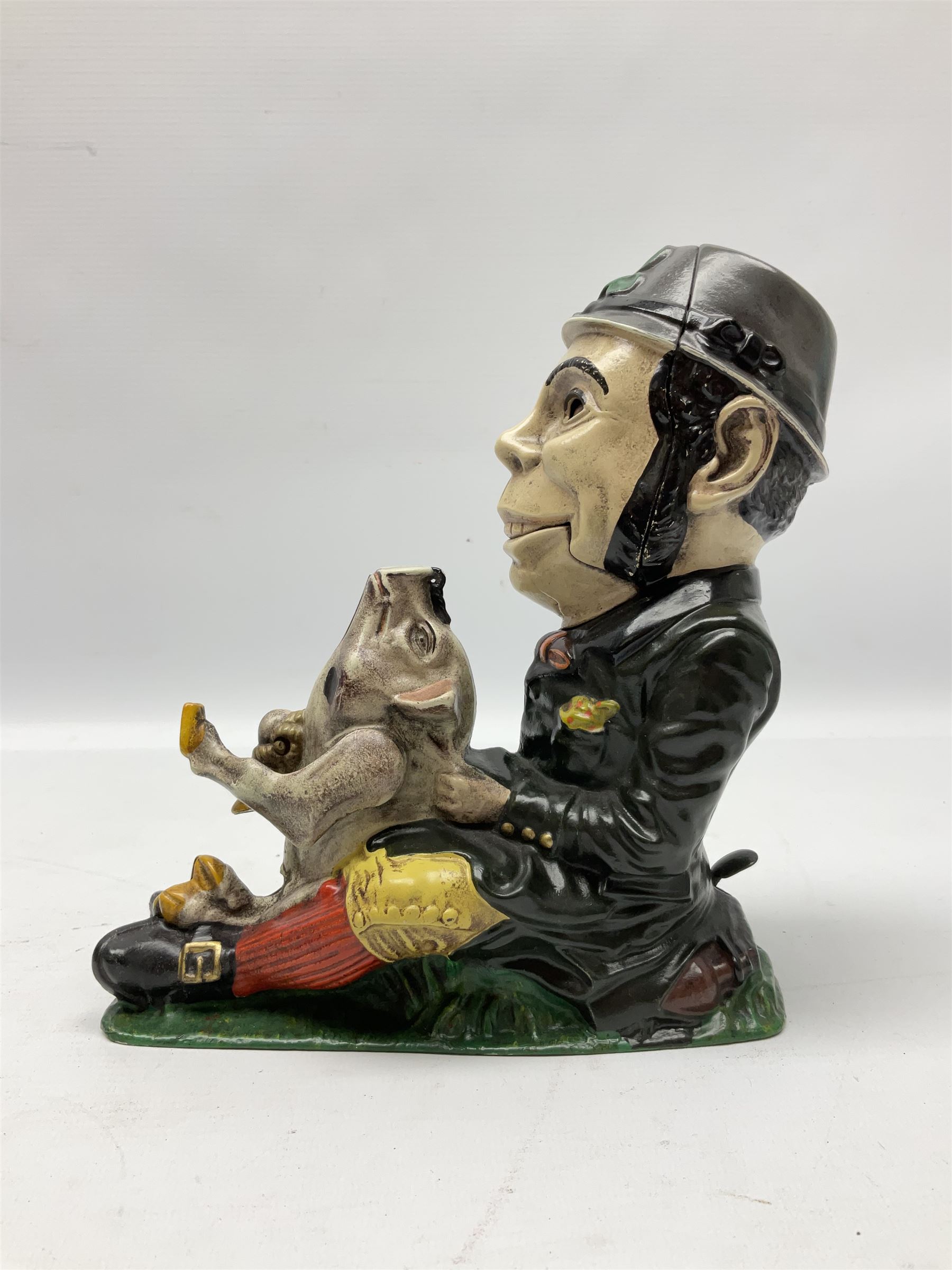Late 19th century cast-iron mechanical money bank 'Paddy and the Pig' by J & E Stevens; patented 8th - Image 2 of 10
