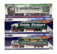 Corgi Eddie Stobart - two Special Edition Hauliers of Renown lorries; CC13749 Scania R Curtainside T