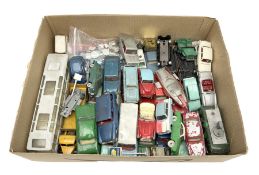 Dinky - over thirty unboxed and playworn die-cast models including Vega Major Luxury Coach