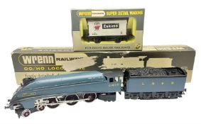 Wrenn '00' gauge - Class A4 4-6-2 steam locomotive 'Mallard' in LNER blue No.4468; boxed; and Refrig