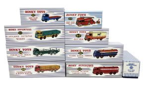 Nine Atlas Dinky die-cast models including