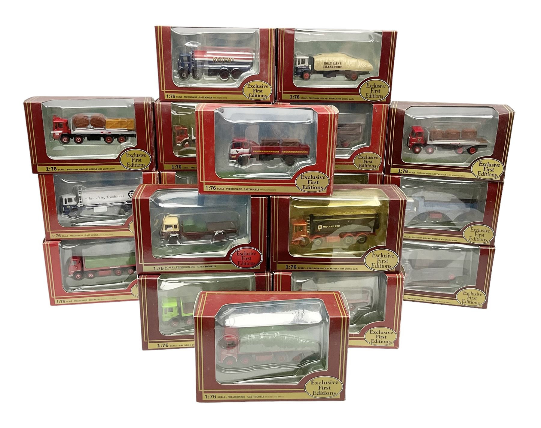 Twenty Exclusive First Editions Commercials 1:76 scale die-cast models