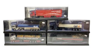 Corgi - five 'Monster Trucks' comprising Leyland-Daf Box Trailer (Parcelforce Worldwide) No.75501; E