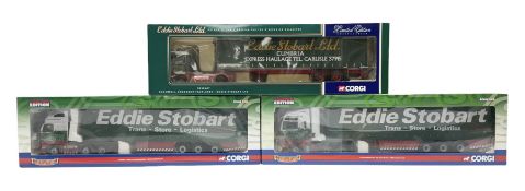 Corgi Eddie Stobart - three limited edition lorries; two Hauliers of Renown - CC13415 MAN TGA XXL Cu