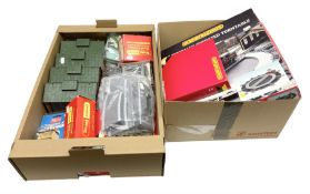 Hornby '00' gauge - layout accessories including constructed and kit form buildings