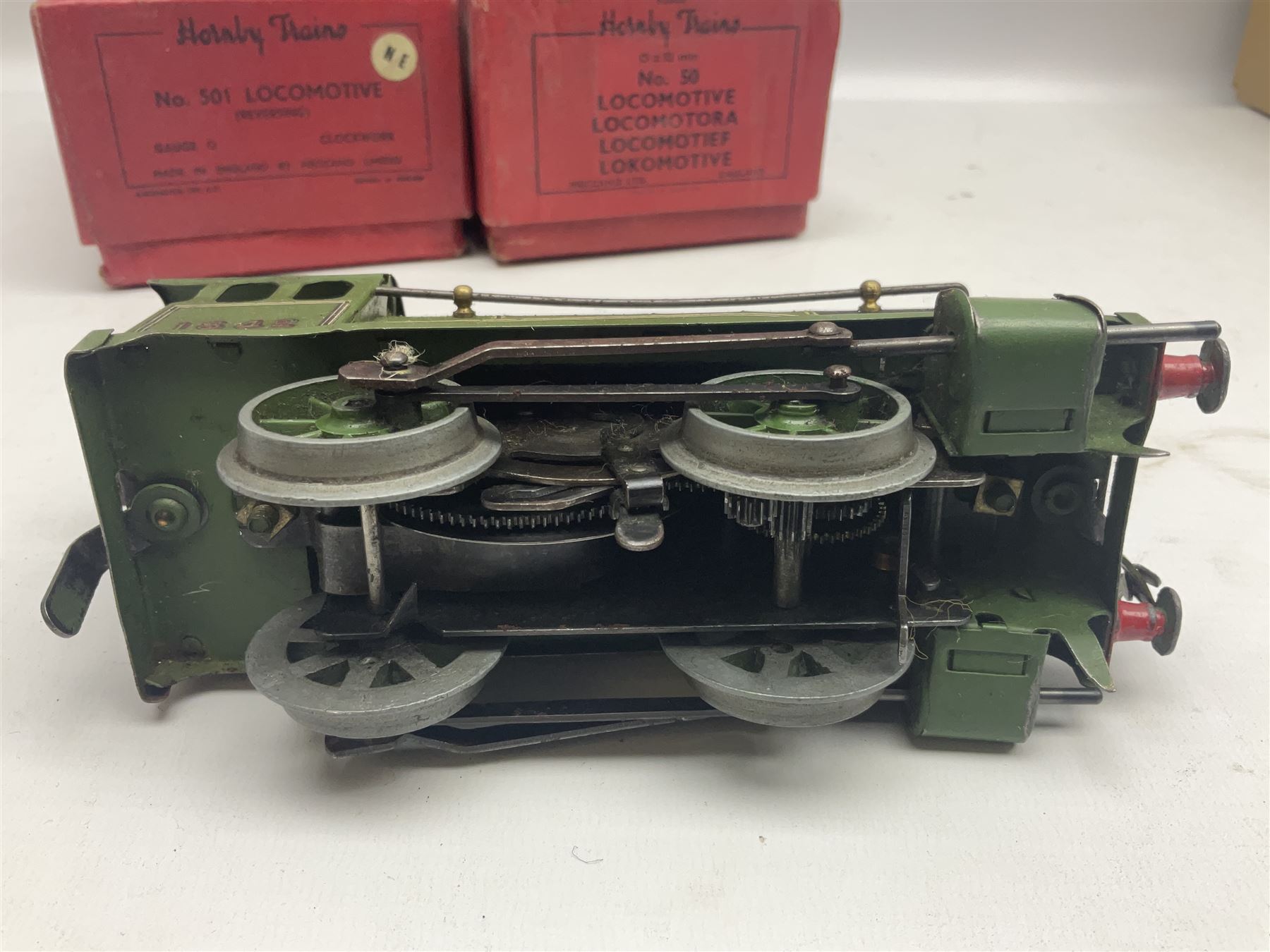 Hornby '0' gauge - No.501 clockwork 0-4-0 locomotive No.1842; boxed; No.501 Tender; boxed; No.101 cl - Image 14 of 14