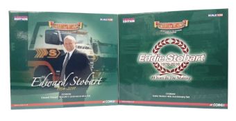Corgi Eddie Stobart - two limited edition Hauliers of Renown sets; CC99203 Edward Stobart 1954-2011