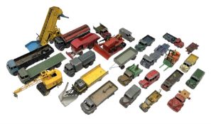 Dinky - twenty-six unboxed and playworn die-cast models including Foden Regent Tanker